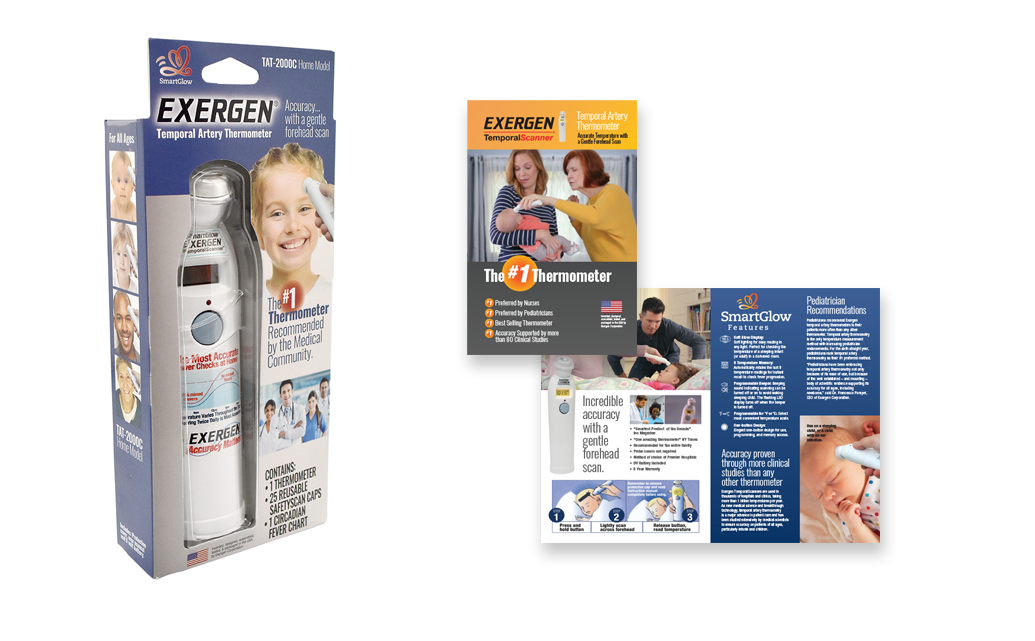Exergen Packaging and Brochures