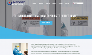 Pandemic Responders Website Design and Development
